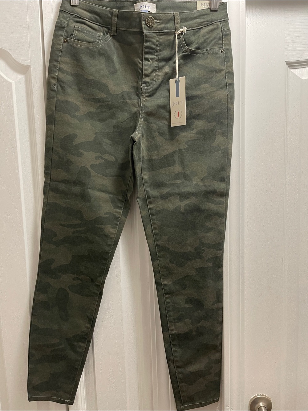 Jolt Green Camo Slim Jeans